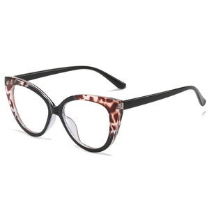 Vintage Cat Eye TR90 Anti Blue Light Eyeglass Frames For Women Fashion Plain Glasses Myopia Frame Decorative Eyewear