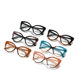Retro cat-eye TR90 blue light blocking glasses frames for women in multiple colors