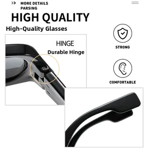 Macro detail of high-quality reinforced hinges on futuristic black wrap sunglasses