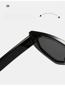 Detailed macro view of durable reinforced metal hinges on black cat eye sunglasses