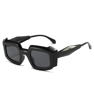 Lunettes De Soleil Carrées Mode PC Cadre Géométrique À Facettes Couleur Bonbon Protection UV400 Lunettes Tendance Femmes Hommes