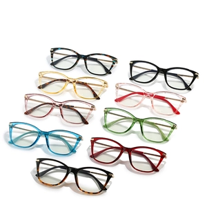 Montures de lunettes œil de chat TR90 anti-lumière bleue en neuf coloris élégants