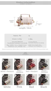 Detailed size guide and specifications for the minimalist French style crossbody bag