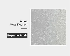 Macro view of grey textured leather fabric showing refined details and natural wrinkles