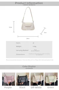 Detailed size specifications for checkerboard shoulder bag with 24x13x6cm dimensions