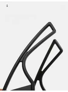 Detail of matte black curved mirror legs for comfortable wear on futuristic glasses