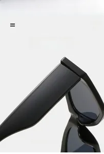 Detailed close-up of matte black cat-eye sunglasses featuring lightweight flexible temples