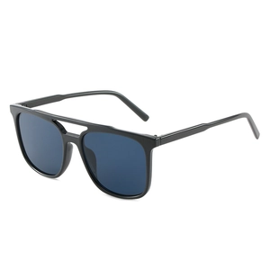 Square Sunglasses Double Bridge Retro Fashion Plastic Frame UV400 Protection Outdoor Travel Women Eyewear