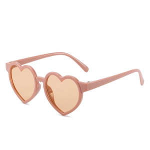 Kids Heart Shaped Sunglasses PC Frame UV Protection Cute Toddler Girls Fashion Eyewear Party Travel Accessory