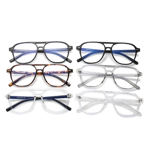 Lunettes aviateur à double pont classique avec montures en TR90 en plusieurs coloris