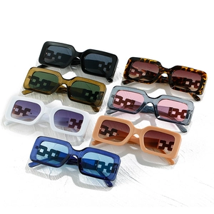 Fashionable square sunglasses collection in various colors with wide temples for women