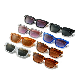 Chic square thick frame sunglasses in eight colors including leopard and tortoise print