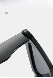 Detail view of cat eye sunglasses hinge showing lightweight and super elastic material