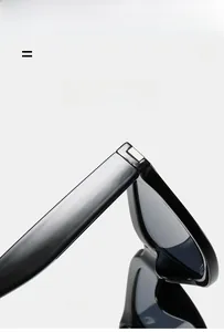Macro detail of glossy black sunglass hinges featuring lightweight and elastic material