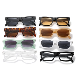 Lot de lunettes de soleil carrées à monture épaisse en plusieurs couleurs et styles