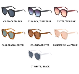 Catalogue détaillé de sept lunettes de soleil œil de chat vintage aux teintes variées