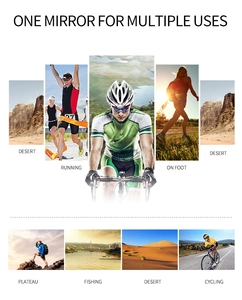 Close-up of polarized sports sunglasses showcasing diverse outdoor usage scenarios and utility