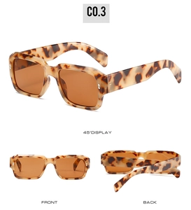 Detailed multi-angle views of tortoiseshell square sunglasses with amber tinted lenses