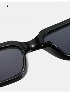 Detail of integrated smooth nose pads on black sunglasses for a comfortable fit