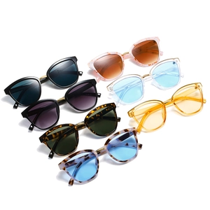 Retro oversized square sunglasses set with various color frames and UV protective lenses