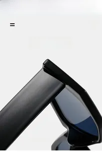 Detail view of the high-quality glossy resin hinge and flexible frame on cat eye sunglasses