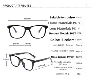 Detailed size specifications for square rivet glasses showing frame dimensions and weight