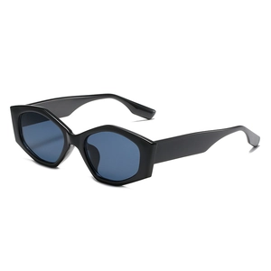 Geometric Hexagon Cat Eye Sunglasses Fashion Retro Thick PC Frame UV400 Eyewear For Women Men Party Outdoor