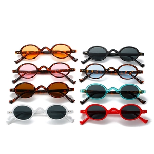 Vintage small round sunglasses for men and women in various colorful frames and lenses