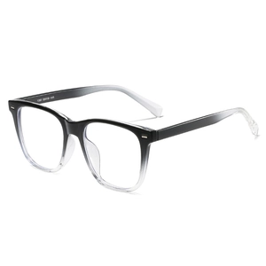 Square Anti Blue Light Glasses PC TR90 Frame Large Retro Rivet Decoration Eyewear For Men Women Fashion Simple Optical