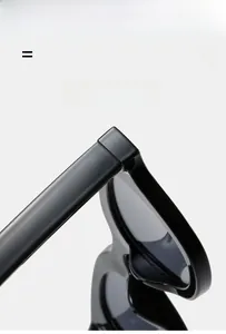 Detail of high-quality hinge mechanism on thick black oval sunglasses frames