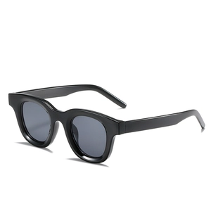 Retro Oval Sunglasses PC Frame UV400 Protection Korean Ins Style Thick Frame Streetwear Party Eyewear For Women Men