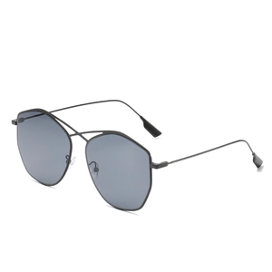 Occhiali Da Sole Geometrici Poligonali Montatura In Metallo Protezione UV400 Moda Grandi Occhiali Per Donne Festa Viaggio Retro