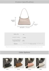 Detailed size specifications and material chart for the vintage crocodile pattern handbag