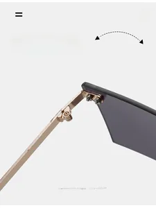 Gros plan des charnières en métal doré et vis de précision sur lunettes sans monture