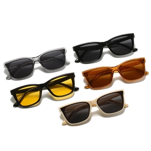 Retro square sunglasses collection in five diverse colors with durable resin frames