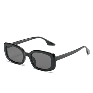 Occhiali Da Sole Rettangolari Vintage Unisex Montatura In PC Lente AC Protezione UV400 Retro Spessi Per Uomo Donna