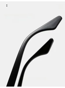 Détail des branches de lunettes noires ergonomiques pour un port confortable et stylé