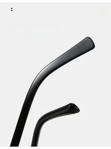 Macro detail of curved ergonomic temple arms for oversized fashion shield sunglasses