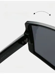 Détails des charnières métalliques et spécifications des verres de lunettes de soleil