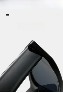 Macro detail of cat eye sunglasses showing super elastic hinge and texture material
