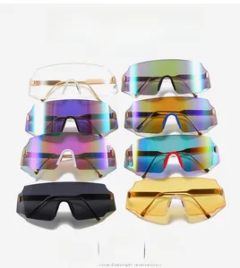 Detailed collection of oversized cycling sunglasses in eight diverse polarized lens colors