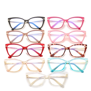 Montures de lunettes anti-lumière bleue TR90 œil de chat en neuf couleurs élégantes