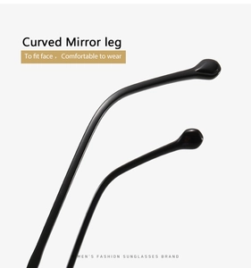 Detail of curved TR90 alloy glasses legs in glossy black with ergonomic droplet tips