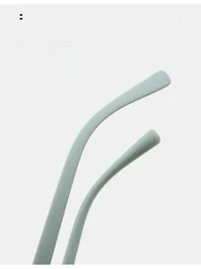 Ergonomic curved mint green mirror legs detail of cute round bear kids sunglasses