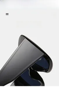 Détail de monture de lunettes noires carrées montrant une texture légère et élastique