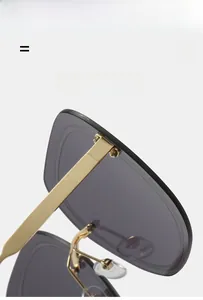 Macro view showing the reinforced metal hinge and screw detail on square sunglasses