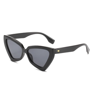Trendy Cat Eye Sunglasses Triangle Geometric PC Frame AC Lens UV400 Protection Retro Fashion Party Eyewear For Women