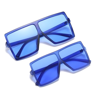 Übergroße Quadratische Sonnenbrille UV400 Schutz PC Rahmen AC Linse Mode Streetwear Retro Brillen Damen Herren