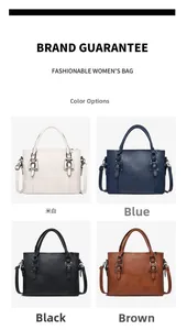 Comparaison de grands sacs cabas en crème, bleu, noir et marron avec texture cuir