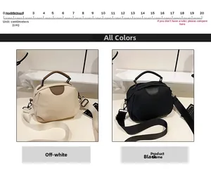 Close-up of woven texture handbags in black and off-white with wide adjustable straps